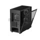 Компьютерный корпус Deepcool CH360 без БП, боковое окно (закаленное стекло), 2x140мм ARGB LED вентилятор спереди и 1x120мм ARGB LED вентилятор сзади, черный, mATX