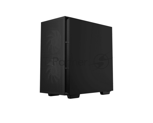 Компьютерный корпус Deepcool CH360 без БП, боковое окно (закаленное стекло), 2x140мм ARGB LED вентилятор спереди и 1x120мм ARGB LED вентилятор сзади, черный, mATX