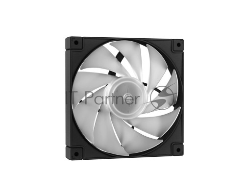 Компьютерный корпус Deepcool CH360 без БП, боковое окно (закаленное стекло), 2x140мм ARGB LED вентилятор спереди и 1x120мм ARGB LED вентилятор сзади, черный, mATX