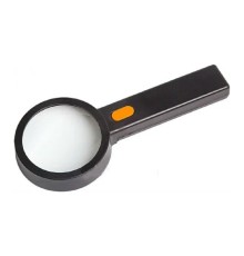 Rexant (12-0407) Лупа ручная, увеличение 2х/6х, 90мм, с подсветкой, черная 