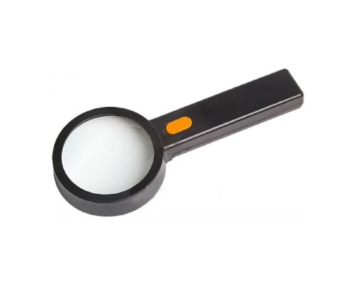 [Лампы - лупы] Rexant (12-0407) Лупа ручная, увеличение 2х/6х, 90мм, с подсветкой, черная 