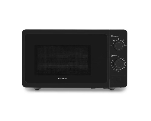 Микроволновая печь Hyundai HYM-M2010 черный, 20 л, 700 Вт, переключатели - поворотный механизм