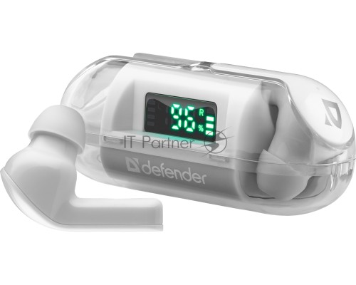 Гарнитура DEFENDER TWINS 916 TWS WHITE 63916