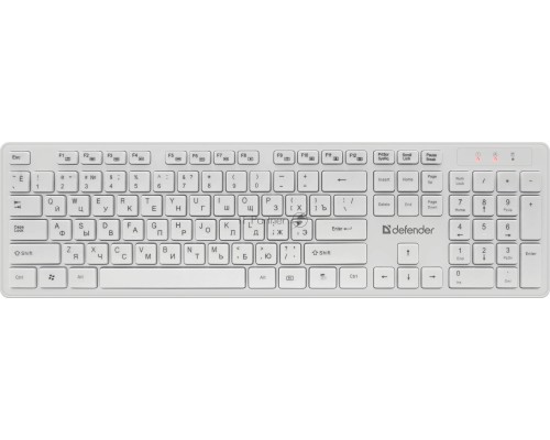Клавиатура + мышка DEFENDER AUCKLAND C-987 RU WHITE 45987