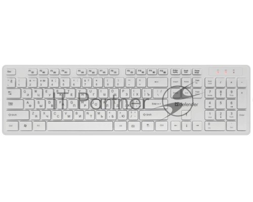 Клавиатура + мышка DEFENDER AUCKLAND C-987 RU WHITE 45987