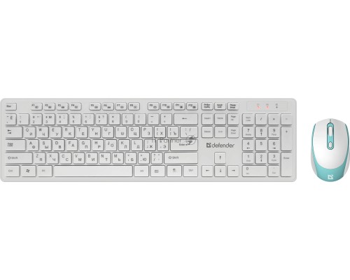 Клавиатура + мышка DEFENDER AUCKLAND C-987 RU WHITE 45987