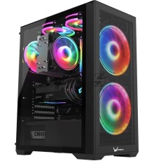 Компьютерный корпус Formula Air Power G5 DUO черный без БП ATX 2x180mm 1xUSB3.0 1xUSB3.1 audio bott PSU