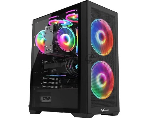 Компьютерный корпус Formula Air Power G5 DUO черный без БП ATX 2x180mm 1xUSB3.0 1xUSB3.1 audio bott PSU