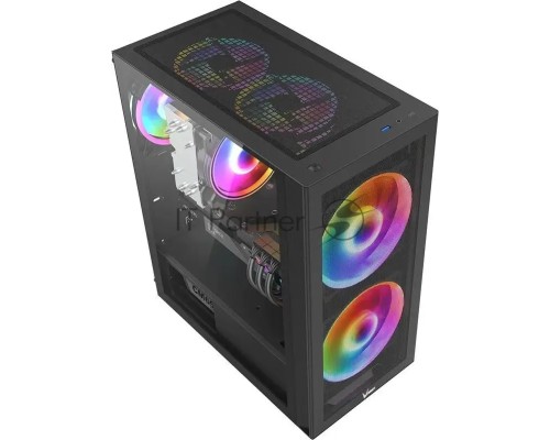 Компьютерный корпус Formula Air Power G5 DUO черный без БП ATX 2x180mm 1xUSB3.0 1xUSB3.1 audio bott PSU