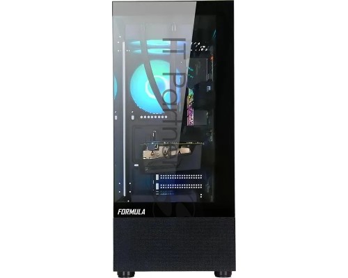 Компьютерный корпус Formula Crystal Z1 PLUS черный без БП ATX 3x120mm 2xUSB2.0 1xUSB3.0 1xUSB3.1 audio bott PSU