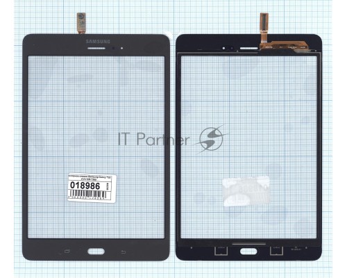 Сенсорное стекло (тачскрин) для Samsung Galaxy Tab A 8.0 SM-T351 SM-T355. серое
