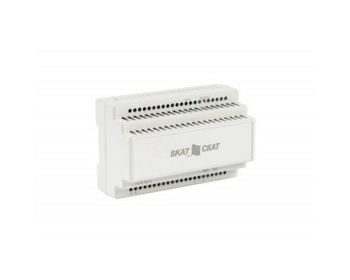 [ИБП для систем безопасности Бастион] БАСТИОН SKAT-12-4.0 DIN (СКАТ ИБП-12/4-DIN) источник питания 12В 4А АКБ внешн. 1х17-26Ач, под DIN рейку 35 мм, МПТ (597)