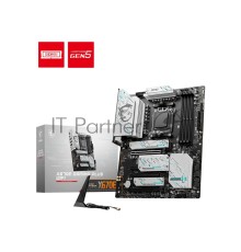 Материнская плата MSI X670E GAMING PLUS, AM5, AMD X670, 4xDDR5, 4xSATA, 4xM.2, 1xPCI-E 5.0 x16, 1xPCI-E 4.0 x4, 1xPCI-E 3.0 x1, 1xHDMI, 1xDP, 1x 2.5Gb LAN, 4xUSB-A 2.0, 4xUSB-A 3.2 Gen 1, 3xUSB-A 3.2 Gen 2, 1xUSB-C 3.2 Gen 2x2, 3x3.5 мм, 7.1, ATX