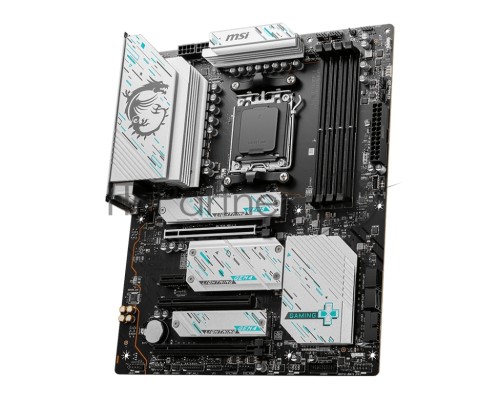 Материнская плата MSI X670E GAMING PLUS, AM5, AMD X670, 4xDDR5, 4xSATA, 4xM.2, 1xPCI-E 5.0 x16, 1xPCI-E 4.0 x4, 1xPCI-E 3.0 x1, 1xHDMI, 1xDP, 1x 2.5Gb LAN, 4xUSB-A 2.0, 4xUSB-A 3.2 Gen 1, 3xUSB-A 3.2 Gen 2, 1xUSB-C 3.2 Gen 2x2, 3x3.5 мм, 7.1, ATX