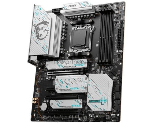 Материнская плата MSI X670E GAMING PLUS, AM5, AMD X670, 4xDDR5, 4xSATA, 4xM.2, 1xPCI-E 5.0 x16, 1xPCI-E 4.0 x4, 1xPCI-E 3.0 x1, 1xHDMI, 1xDP, 1x 2.5Gb LAN, 4xUSB-A 2.0, 4xUSB-A 3.2 Gen 1, 3xUSB-A 3.2 Gen 2, 1xUSB-C 3.2 Gen 2x2, 3x3.5 мм, 7.1, ATX