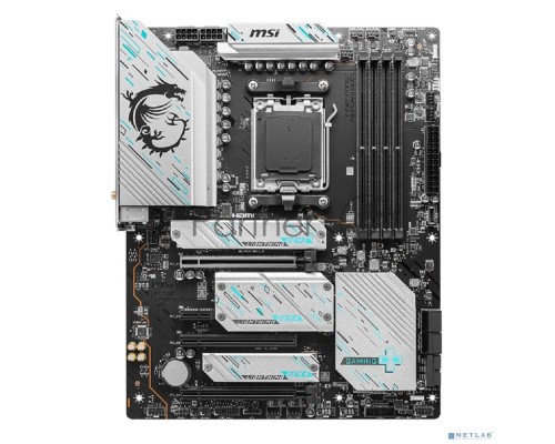 Материнская плата MSI X670E GAMING PLUS, AM5, AMD X670, 4xDDR5, 4xSATA, 4xM.2, 1xPCI-E 5.0 x16, 1xPCI-E 4.0 x4, 1xPCI-E 3.0 x1, 1xHDMI, 1xDP, 1x 2.5Gb LAN, 4xUSB-A 2.0, 4xUSB-A 3.2 Gen 1, 3xUSB-A 3.2 Gen 2, 1xUSB-C 3.2 Gen 2x2, 3x3.5 мм, 7.1, ATX