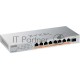 Коммутатор Zyxel XMG-108HP-EU0101F (L2) 8x2.5Гбит/с 1SFP+ 8PoE++ 100W неуправляемый