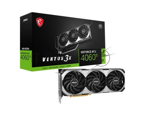 Видеокарта MSI RTX4060Ti VENTUS 3X E 8G  RTX4060Ti GDDR6X