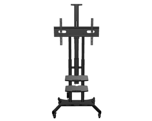 [Мобильные стойки ONKRON] ONKRON TS1881 eLift чёрный 2 полки для AV в комплкте Для телевизоров диагональю 50-86