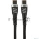 Кабель PERFEO USB C вилка - C вилка, 60W, черный, длина 1 м., POWER (C1105)