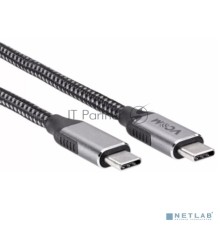 Кабель VCOM CU420M-1M USB3.2 Gen2X2, CM->CM, 20Gbs, 100WT, 4KX60Hz, All shell, 1m
