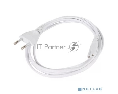 Кабель для аудио-видео техники IEC-320-C7, 2-pin 1,8m, белый, iOpen <ACE023-W-1.8M>