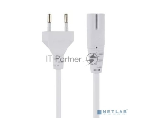 Кабель для аудио-видео техники IEC-320-C7, 2-pin 1,8m, белый, iOpen <ACE023-W-1.8M>