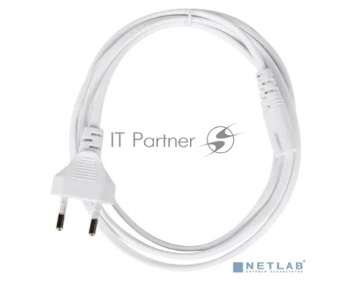 Кабель для аудио-видео техники IEC-320-C7, 2-pin 1,8m, белый, iOpen <ACE023-W-1.8M>
