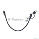 Кабель соединительный Telecom TUS716-0.3M 2-in-1 USB-A/C to Type C,10Gbps, 0.3m