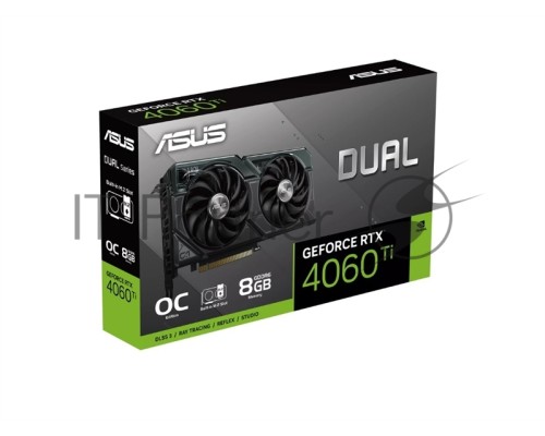 Видеокарта ASUS DUAL-RTX4060TI-O8G-SSD GeForce RTX4060TI 8Gb 128bit GDDR6 2565/18000 HDMIx1 DPx3 HDCP Ret
