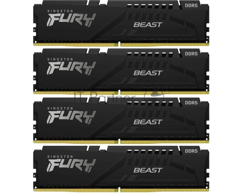Оперативная память Kingston DDR5 64GB Kit (4x16Gb) 5200 MHz CL40 KF552C40BBK4-64