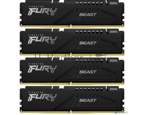 Оперативная память Kingston DDR5 64GB Kit (4x16Gb) 5200 MHz CL40 KF552C40BBK4-64