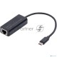 Кабель-адаптер ExeGate EXE-732C-45 (USB2.0 Type C --> 1xRJ45 UTP 10Mbps/100Mbps, Realtek Chipset RTL8152B)