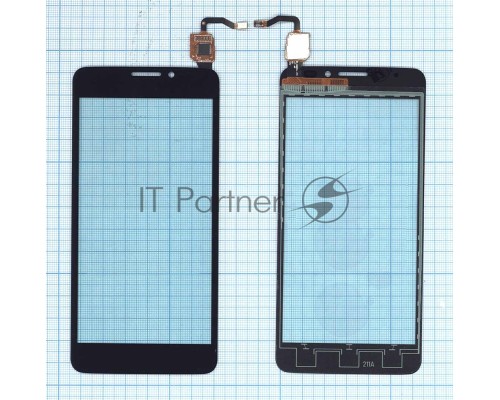 Сенсорное стекло (тачскрин) для Alcatel Idol X 6040D черное