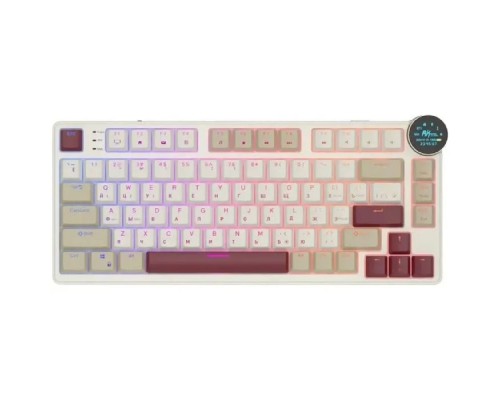 [Клавиатура Royal Kludge] Клавиатура RK N80 беспроводная Rosy Clouds, тактильные свитчи RK Brown