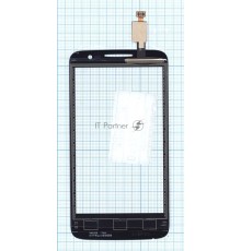 Сенсорное стекло (тачскрин) для Alcatel One Touch M'Pop 5020D черное