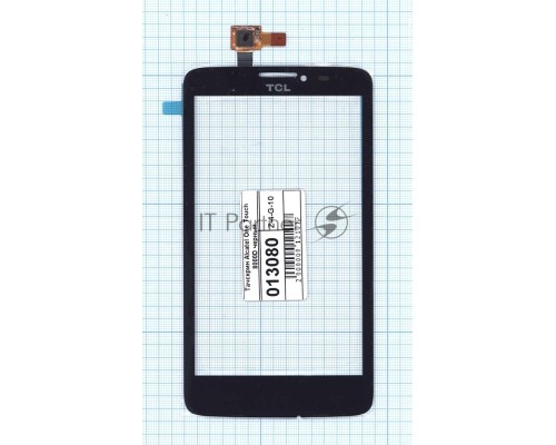 Сенсорное стекло (тачскрин) для Alcatel One Touch Scribe Easy 8000D черное