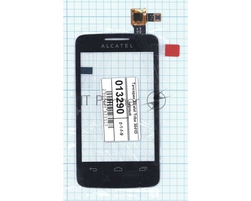 Сенсорное стекло (тачскрин) для Alcatel One Touch Tribe 3041D черное