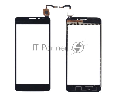 Сенсорное стекло (тачскрин) для Alcatel One Touch Idol X+ 6043D черное
