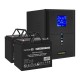 Комплект ИБП EX295989RUS + батарея 75Aч EX282983RUS 2шт (инвертор, синус, для котла) ExeGate SineTower SZ-2000.LCD.AVR.3SH.1C13.USB <2000VA/1600W, чистый синусоида, LCD дисплей, AVR, 3*Schuko+1*C13, USB, линейно-интерактивный, Black> + батарея ExeGate DT