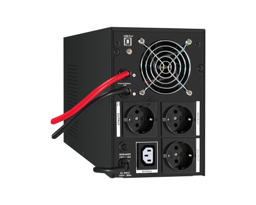 Комплект ИБП EX295989RUS + батарея 75Aч EX282983RUS 2шт (инвертор, синус, для котла) ExeGate SineTower SZ-2000.LCD.AVR.3SH.1C13.USB <2000VA/1600W, чистый синусоида, LCD дисплей, AVR, 3*Schuko+1*C13, USB, линейно-интерактивный, Black> + батарея ExeGate DT