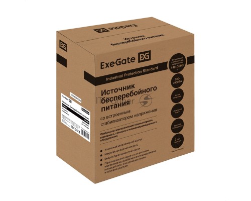 Комплект ИБП EX295996RUS + батарея 100Aч EX282985RUS 1шт (инвертор, синус, для котла, настенный) ExeGate FineSine SX-800.LCD.AVR.2SH <800VA/500W, чистая синусоида, цветной LCD-дисплей, AVR, 2*Schuko, линейно-интерактивный, крепление настенное/универсальн