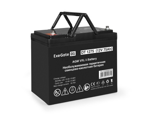 Комплект ИБП EX295996RUS + батарея 75Aч EX282983RUS 1шт (инвертор, синус, для котла, настенный) ExeGate FineSine SX-800.LCD.AVR.2SH <800VA/500W, чистая синусоида, цветной LCD-дисплей, AVR, 2*Schuko, линейно-интерактивный, крепление настенное/универсально