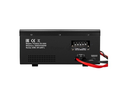 Комплект ИБП EX296004RUS + батарея 33Aч EX282974RUS 4шт (инвертор, синус, для котла, настенный) ExeGate FineSine SX-5000.LCD.AVR.2SH.T <5000VA/3500W, чистая синусоида, цветной LCD-дисплей, AVR, 2*Schuko+клеммы, линейно-интерактивный, крепление настенное,