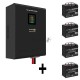 Комплект ИБП EX296004RUS + батарея 33Aч EX282974RUS 4шт (инвертор, синус, для котла, настенный) ExeGate FineSine SX-5000.LCD.AVR.2SH.T <5000VA/3500W, чистая синусоида, цветной LCD-дисплей, AVR, 2*Schuko+клеммы, линейно-интерактивный, крепление настенное,