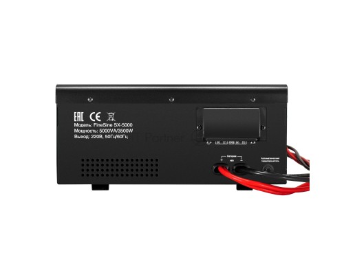 Комплект ИБП EX296004RUS + батарея 33Aч EX282974RUS 4шт (инвертор, синус, для котла, настенный) ExeGate FineSine SX-5000.LCD.AVR.2SH.T <5000VA/3500W, чистая синусоида, цветной LCD-дисплей, AVR, 2*Schuko+клеммы, линейно-интерактивный, крепление настенное,