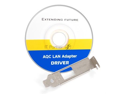 Сетевой адаптер ExeGate EXE-107S (PCI-E x4 v3.0, 1xRJ45, UTP 100Mbps/1000Mbps/2.5Gbps/10Gbps Marvell AQC107S)