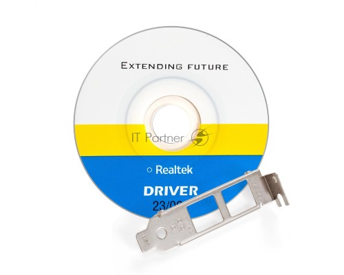 Сетевой адаптер ExeGate EXE-562 (PCI-E x1 v2.0, 2xRJ45, UTP 10/100/1000Mbps, Realtek Chipset RTL8111F)