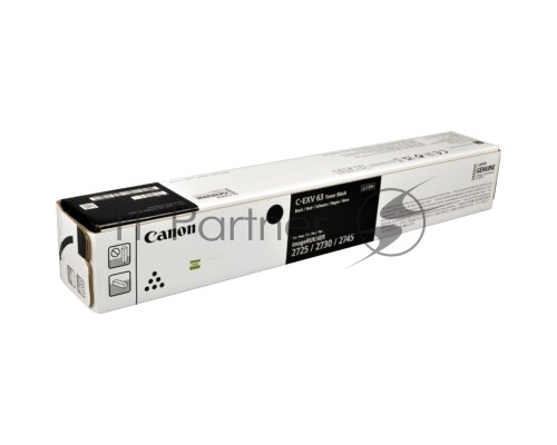 Тонер Canon C-EXV63 5142C002 черный туба для копира iR2725i/2730i