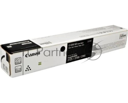Тонер Canon C-EXV63 5142C002 черный туба для копира iR2725i/2730i